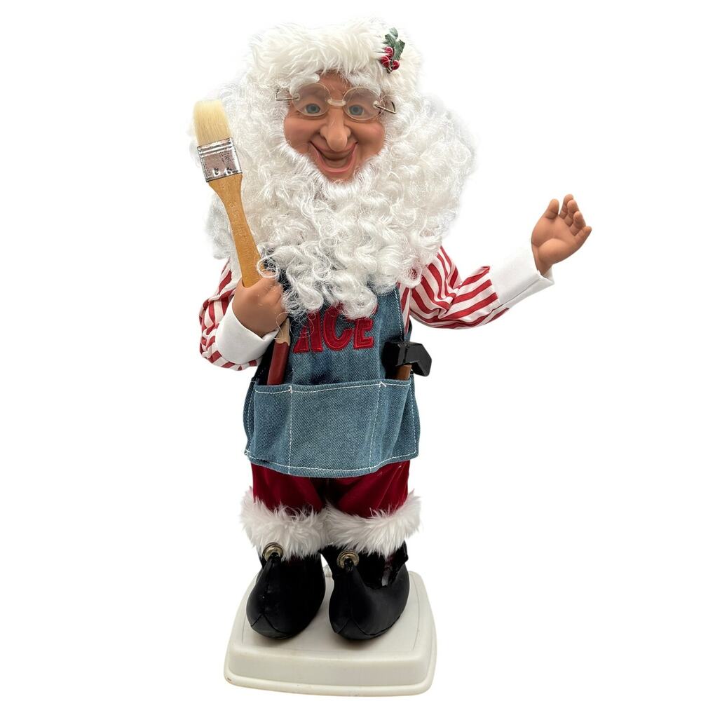 Vintage ACE Hardware Animated Christmas Elf Store Display Works Advertising